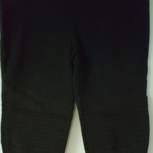 Black moto leggings